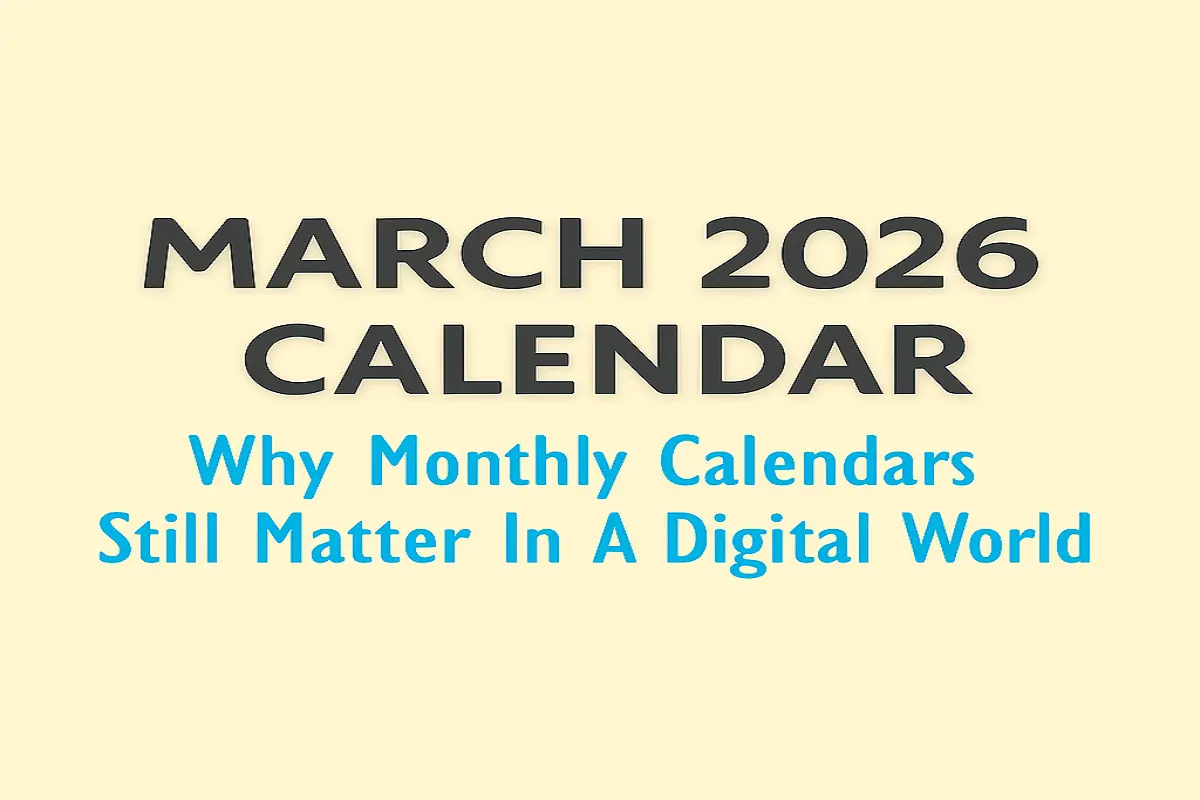 Why Monthly Calendars Still Matter In A Digital World